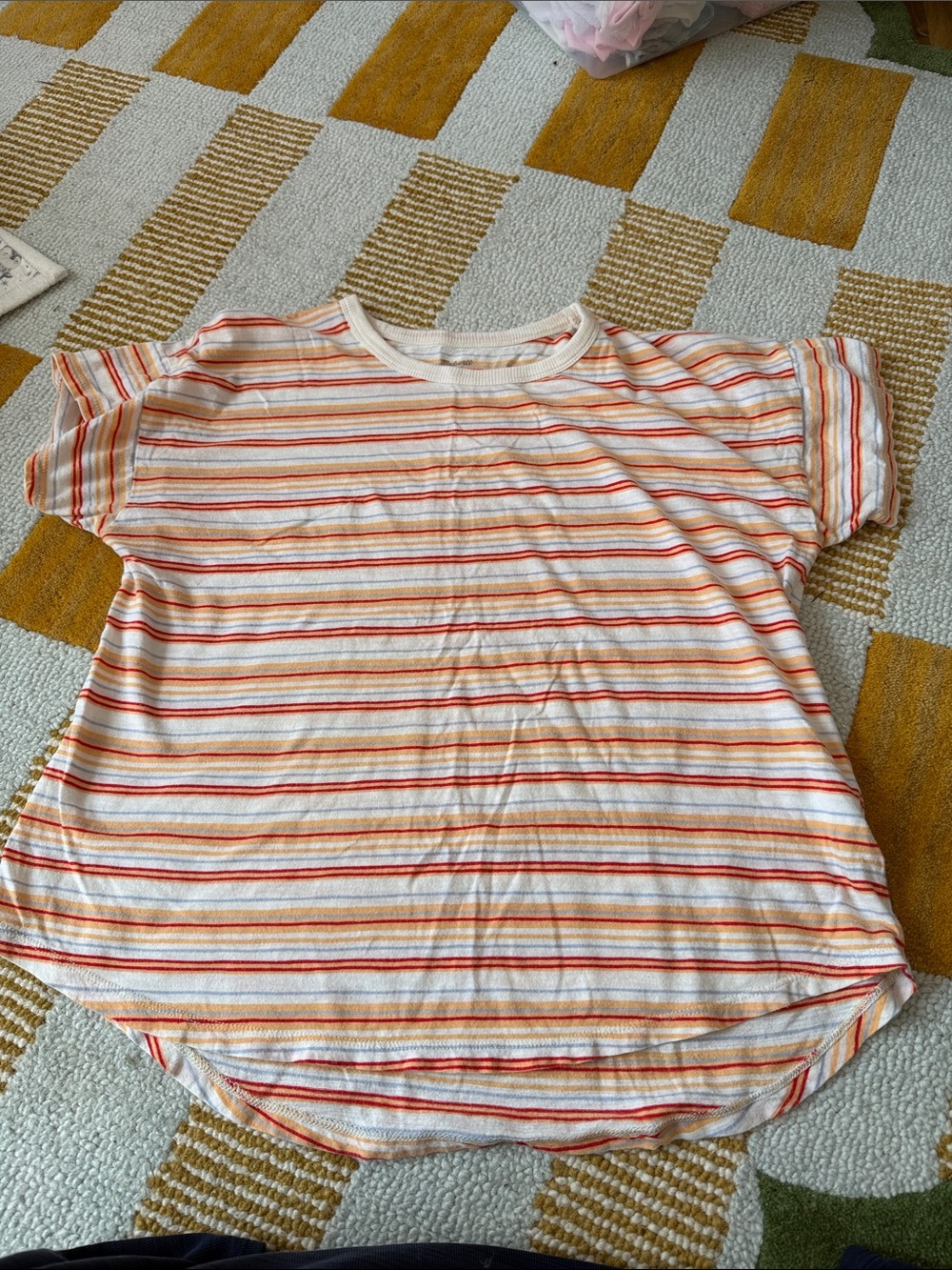 Madewell cotton striped tshirt women’s XL
